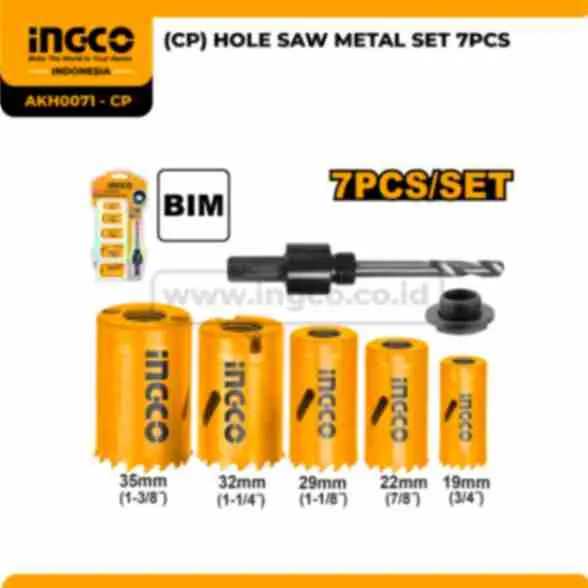 AKH0071 - CP - (CP) HOLE SAW METAL SET 7PCS